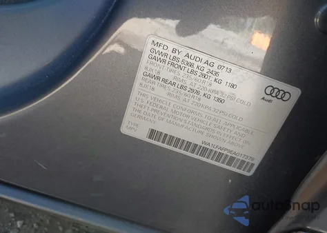 2014 Audi Q5 2.0T Premium z USA, uszkodzony, nr VIN WA1LFAFP9EA017378